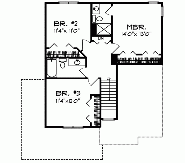 Upper/Second Floor Plan: 7-409