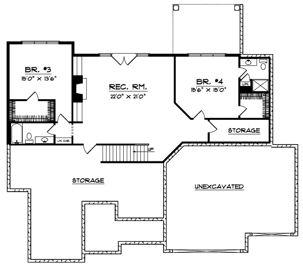 Lower Floor Plan: 7-412