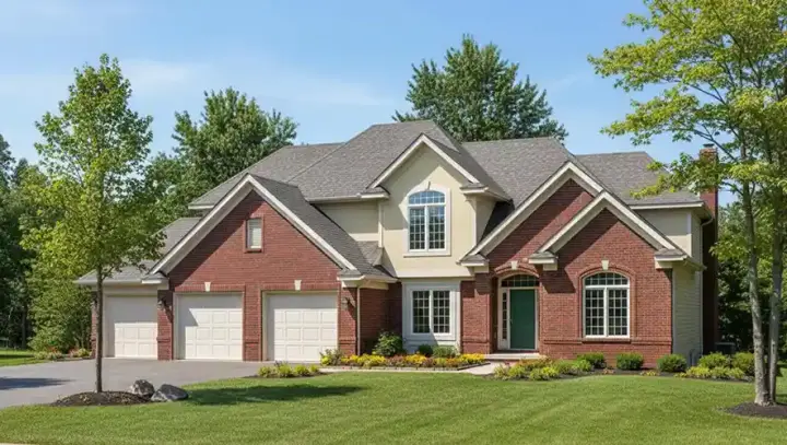 Traditional house plans 7-413 - front exterior, 2,873 sq ft, 4 bed, 2 bath house plans | Monster House Plans