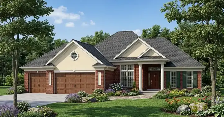 Traditional house plans 7-424 - front exterior, 2,969 sq ft, 4 bed, 3 bath house plans | Monster House Plans