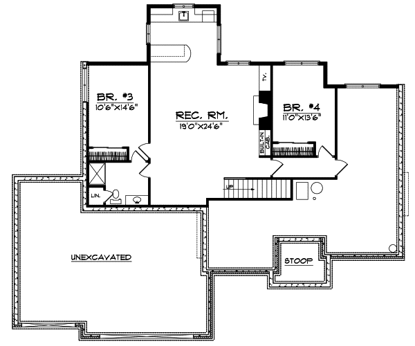 Lower Floor Plan: 7-424