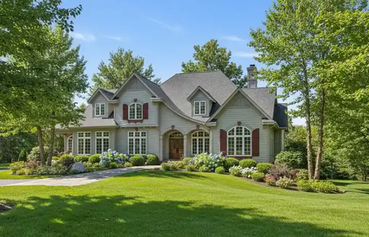 French Country house plans 7-425 - front exterior, 3,489 sq ft, 4 bed, 3 bath house plans | Monster House Plans