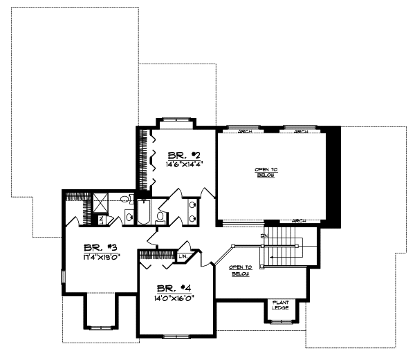Upper/Second Floor Plan: 7-425
