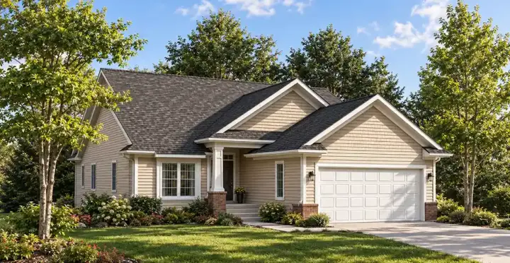 Traditional house plans 7-430 - front exterior, 1,760 sq ft, 2 bed, 2 bath house plans | Monster House Plans