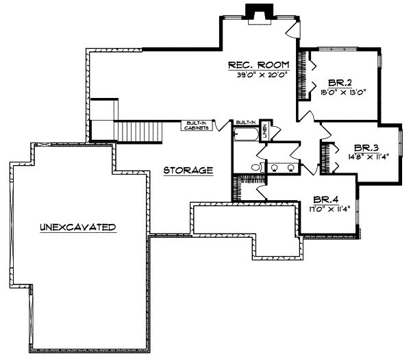 Lower Floor Plan: 7-436