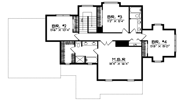 Upper/Second Floor Plan: 7-438