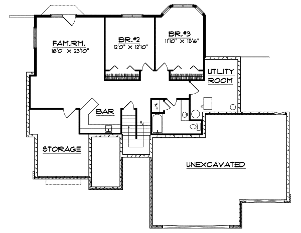 Lower Floor Plan: 7-439