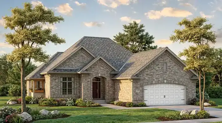 Traditional house plans 7-446 - front exterior, 1,921 sq ft, 3 bed, 2 bath house plans | Monster House Plans