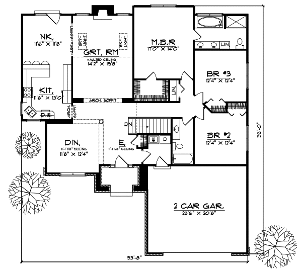 Main Floor Plan: 7-446