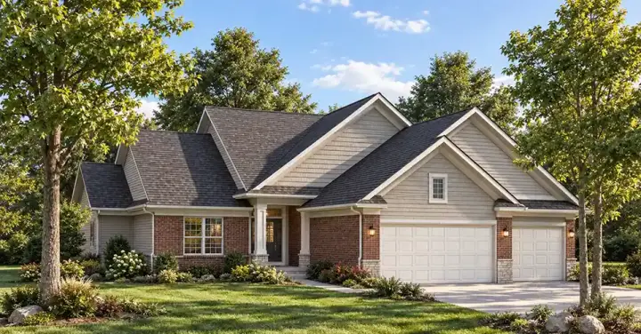 Traditional house plans 7-447 - front exterior, 1,898 sq ft, 3 bed, 2 bath house plans | Monster House Plans