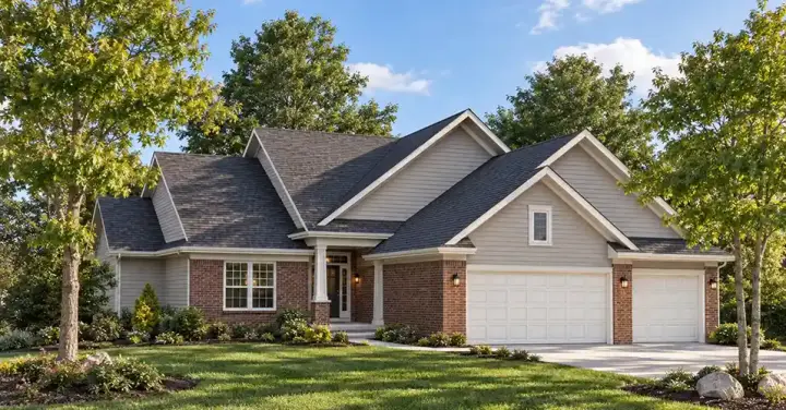 Traditional house plans 7-448 - front exterior, 2,838 sq ft, 4 bed, 3 bath house plans | Monster House Plans