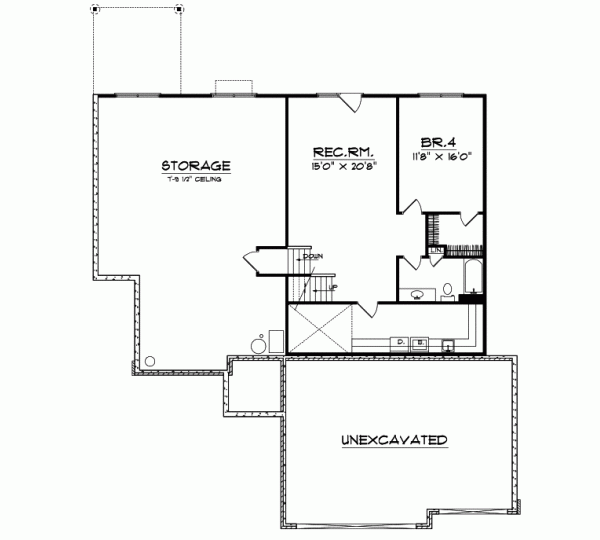 Lower Floor Plan: 7-448