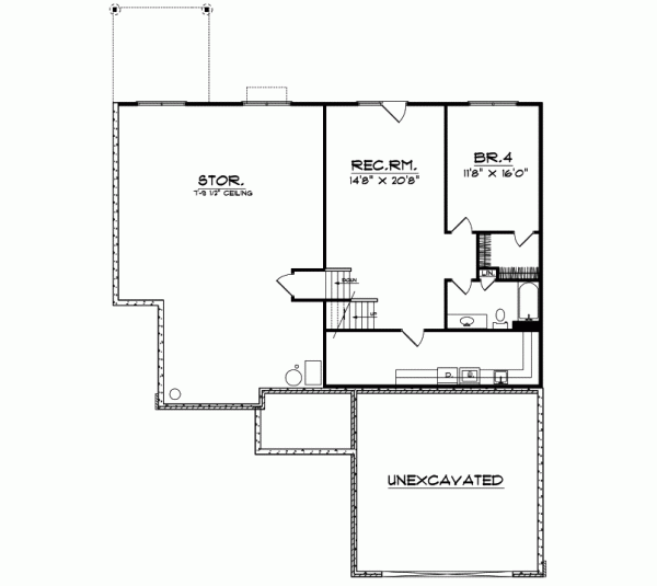 Lower Floor Plan: 7-450