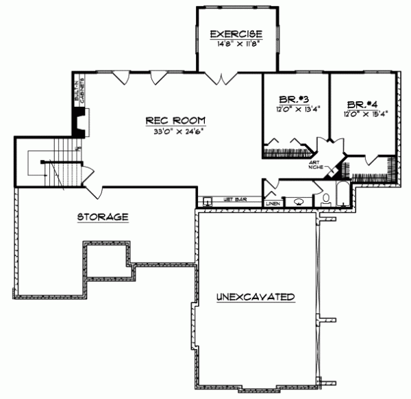 Lower Floor Plan: 7-453