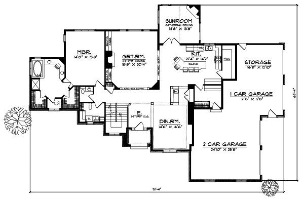 Main Floor Plan: 7-458