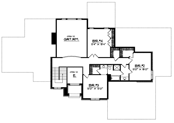 Upper/Second Floor Plan: 7-458