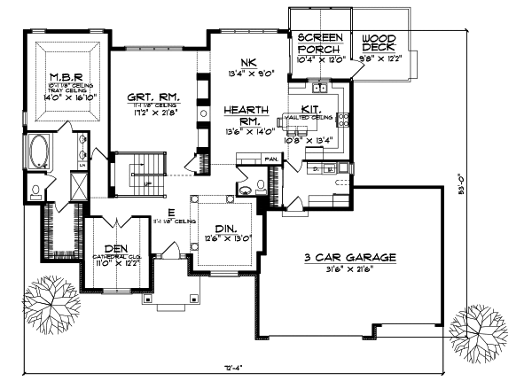 Main Floor Plan: 7-464