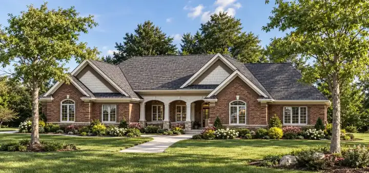 Southern house plans 7-467 - front exterior, 3,499 sq ft, 3 bed, 2 bath house plans | Monster House Plans