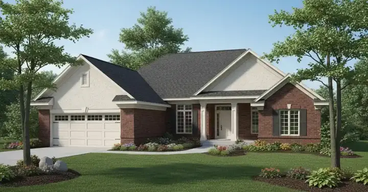 Traditional house plans 7-473 - front exterior, 2,206 sq ft, 2 bed, 2 bath house plans | Monster House Plans