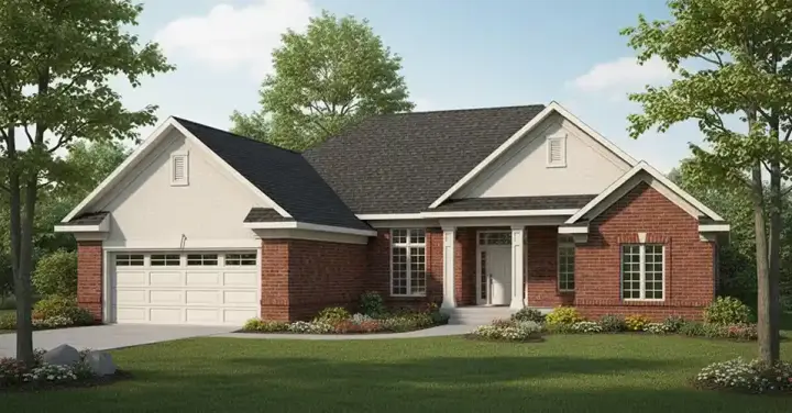 Traditional house plans 7-474 - front exterior, 3,572 sq ft, 4 bed, 3 bath house plans | Monster House Plans