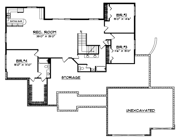 Lower Floor Plan: 7-475