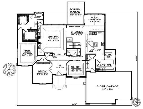 Main Floor Plan: 7-475