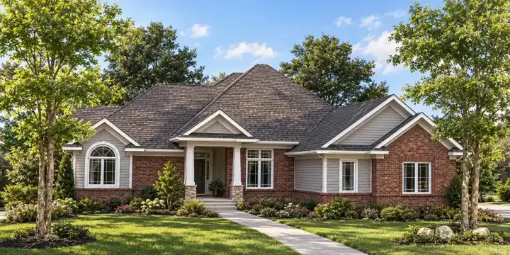 Traditional house plans 7-478 - front exterior, 3,214 sq ft, 4 bed, 2 bath house plans | Monster House Plans