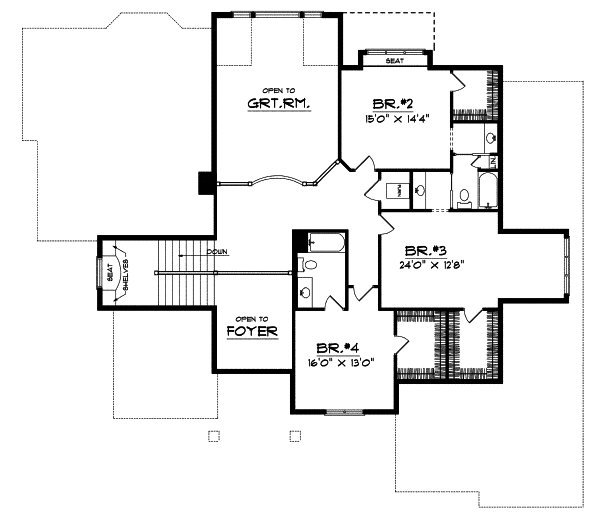 Upper/Second Floor Plan: 7-484