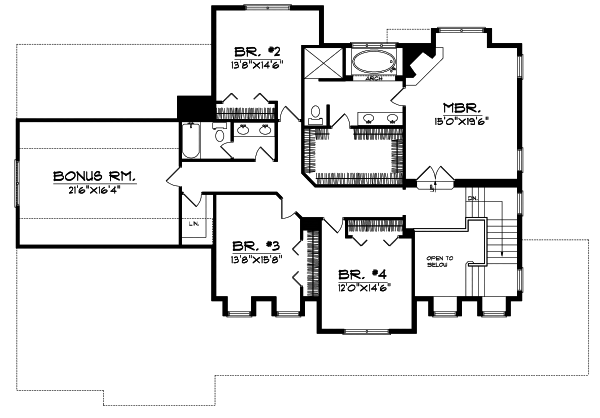 Upper/Second Floor Plan: 7-485