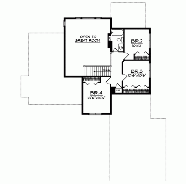 Upper/Second Floor Plan: 7-487