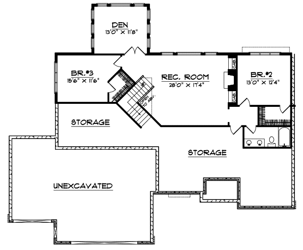 Lower Floor Plan: 7-488