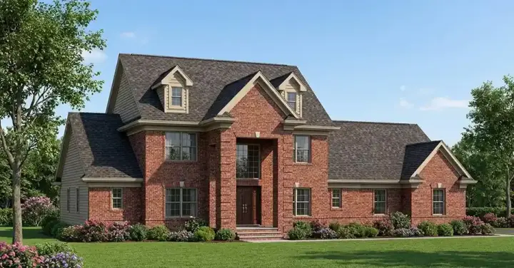Traditional house plans 7-489 - front exterior, 3,358 sq ft, 5 bed, 3 bath house plans | Monster House Plans