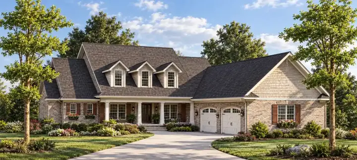 Country house plans 7-492 - front exterior, 2,795 sq ft, 3 bed, 2 bath house plans | Monster House Plans