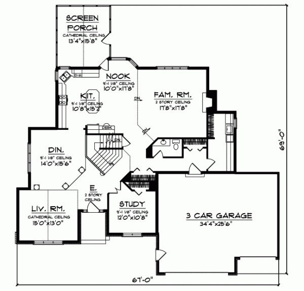 Main Floor Plan: 7-497