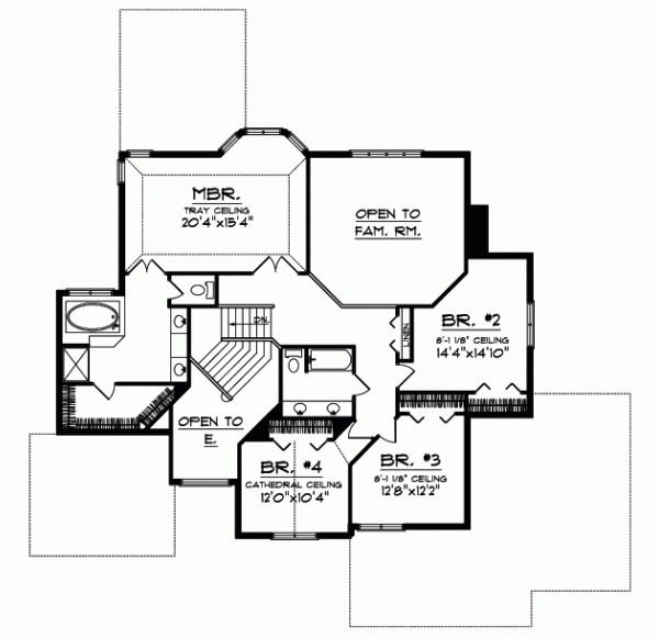 Upper/Second Floor Plan: 7-497