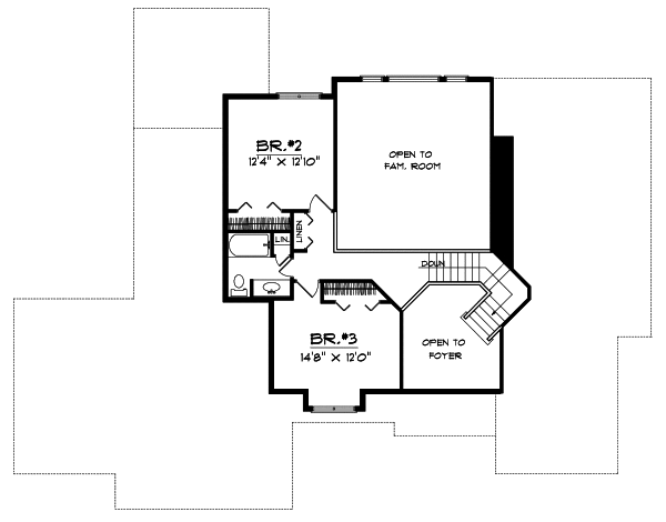 Upper/Second Floor Plan: 7-498