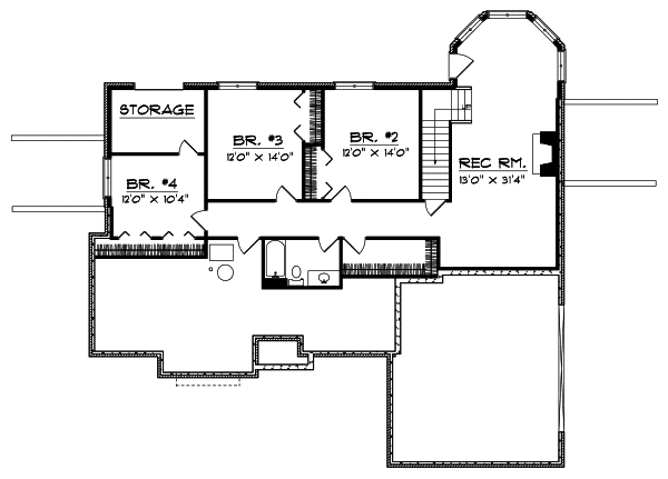 Lower Floor Plan: 7-501
