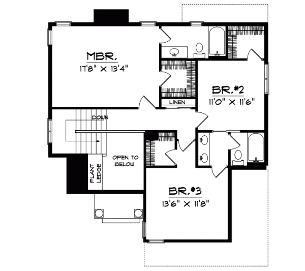Upper/Second Floor Plan: 7-502