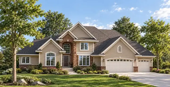 Traditional house plans 7-503 - front exterior, 2,750 sq ft, 4 bed, 3 bath house plans | Monster House Plans