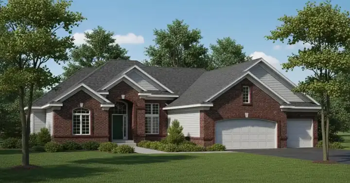 Traditional house plans 7-510 - front exterior, 2,397 sq ft, 2 bed, 2 bath house plans | Monster House Plans