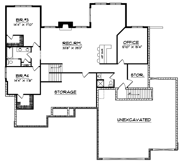 Lower Floor Plan: 7-511