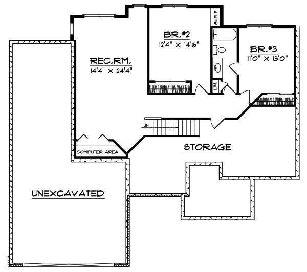 Lower Floor Plan: 7-513