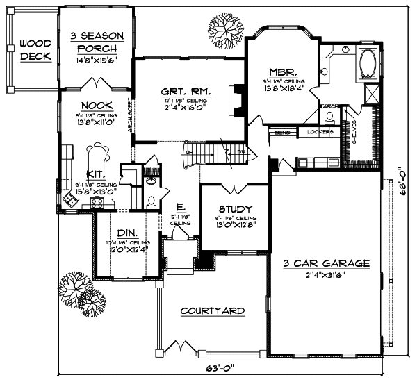 Main Floor Plan: 7-515