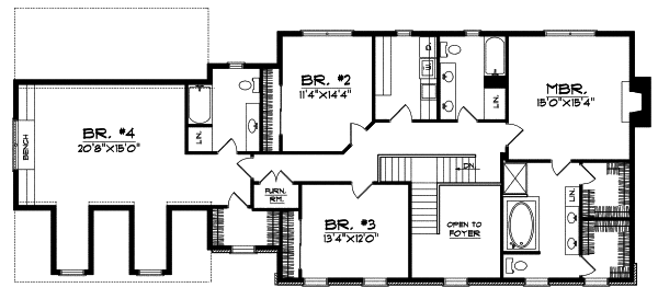 Upper/Second Floor Plan: 7-518