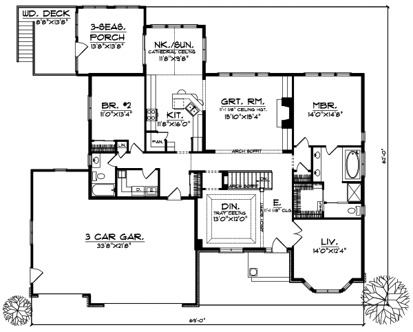 Main Floor Plan: 7-523