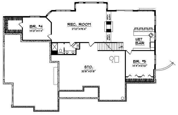 Lower Floor Plan: 7-532