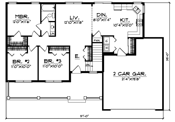 Main Floor Plan: 7-535