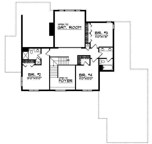 Upper/Second Floor Plan: 7-536