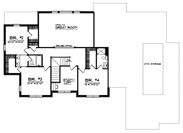 Upper/Second Floor Plan: 7-538