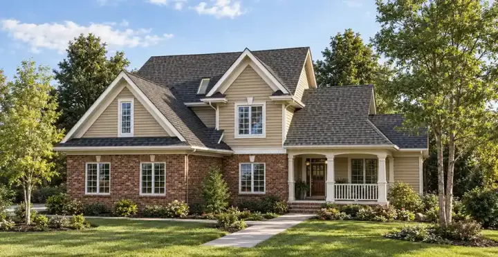 Traditional house plans 7-539 - front exterior, 2,553 sq ft, 4 bed, 3 bath house plans | Monster House Plans
